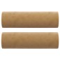 vidaXL Sofá de 2 plazas con cojines terciopelo marrón 140 cm vidaXL Sofá de 2 plazas con cojines terciopelo marrón 140 cm