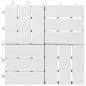 vidaXL Baldosas de porche de madera de acacia 30 pzas blanco 30x30 cm vidaXL Baldosas de porche de madera de acacia 30 pzas blanco 30x30 cm