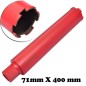 Broca de diamante para perforación en seco / húmedo 71 x 400 mm Broca de diamante para perforación en seco / húmedo 71 x 400 mm