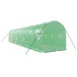 vidaXL Invernadero con estructura de acero verde 20 m² 10x2x2 m vidaXL Invernadero con estructura de acero verde 20 m² 10x2x2 m