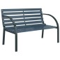 vidaXL Banco de jardín madera gris 120 cm
