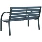 vidaXL Banco de jardín madera gris 120 cm