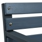 vidaXL Banco de jardín madera gris 120 cm