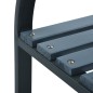 vidaXL Banco de jardín madera gris 120 cm
