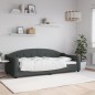 vidaXL Sofá cama tela gris oscuro 90x200 cm vidaXL Sofá cama tela gris oscuro 90x200 cm