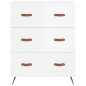 vidaXL Aparador alto madera contrachapada blanco brillo 69,5x34x180 cm vidaXL Aparador alto madera contrachapada blanco brillo 69,5x34x180 cm