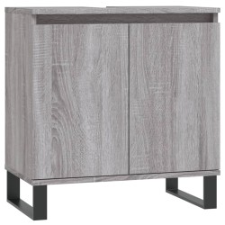 vidaXL Armario de baño madera de ingeniería gris Sonoma 58x33x60 cm