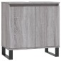 vidaXL Armario de baño madera de ingeniería gris Sonoma 58x33x60 cm