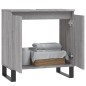 vidaXL Armario de baño madera de ingeniería gris Sonoma 58x33x60 cm