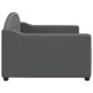 vidaXL Sofá cama tela gris oscuro 90x200 cm vidaXL Sofá cama tela gris oscuro 90x200 cm