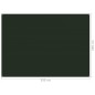 vidaXL Alfombra de tienda de campaña verde oscuro 250x350 cm