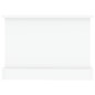vidaXL Mesa de centro madera contrachapada blanco brillo 90x50x35 cm