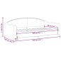 vidaXL Sofá cama tela gris oscuro 90x200 cm vidaXL Sofá cama tela gris oscuro 90x200 cm