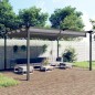 vidaXL Cenador de jardín con techo retráctil gris antracita 4x3 m vidaXL Cenador de jardín con techo retráctil gris antracita 4x3 m