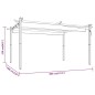 vidaXL Cenador de jardín con techo retráctil gris antracita 4x3 m vidaXL Cenador de jardín con techo retráctil gris antracita 4x3 m
