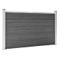 vidaXL Set de paneles de valla WPC negro 872x105 cm vidaXL Set de paneles de valla WPC negro 872x105 cm