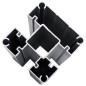 vidaXL Set de paneles de valla WPC negro 872x105 cm vidaXL Set de paneles de valla WPC negro 872x105 cm