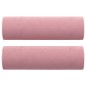 vidaXL Sofá de 2 plazas con cojines terciopelo rosa 120 cm vidaXL Sofá de 2 plazas con cojines terciopelo rosa 120 cm