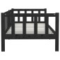 vidaXL Sofá cama de madera maciza de pino negro 90x200 cm vidaXL Sofá cama de madera maciza de pino negro 90x200 cm