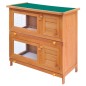 vidaXL Casa de animales pequeños jaula conejera 4 puertas madera vidaXL Casa de animales pequeños jaula conejera 4 puertas madera