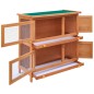 vidaXL Casa de animales pequeños jaula conejera 4 puertas madera vidaXL Casa de animales pequeños jaula conejera 4 puertas madera