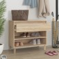 vidaXL Mueble zapatero madera contrachapada roble Sonoma 70x36x60 cm vidaXL Mueble zapatero madera contrachapada roble Sonoma 70x36x60 cm
