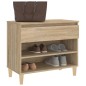 vidaXL Mueble zapatero madera contrachapada roble Sonoma 70x36x60 cm vidaXL Mueble zapatero madera contrachapada roble Sonoma 70x36x60 cm