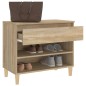 vidaXL Mueble zapatero madera contrachapada roble Sonoma 70x36x60 cm vidaXL Mueble zapatero madera contrachapada roble Sonoma 70x36x60 cm