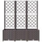vidaXL Jardinera con enrejado PP marrón 120x40x136 cm vidaXL Jardinera con enrejado PP marrón 120x40x136 cm