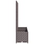 vidaXL Jardinera con enrejado PP marrón 120x40x136 cm vidaXL Jardinera con enrejado PP marrón 120x40x136 cm