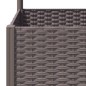 vidaXL Jardinera con enrejado PP marrón 120x40x136 cm vidaXL Jardinera con enrejado PP marrón 120x40x136 cm