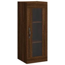 vidaXL Armario de pared marrón roble 34,5x34x90 cm