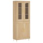 vidaXL Aparador alto madera contrachapada color roble 69,5x34x180 cm vidaXL Aparador alto madera contrachapada color roble 69,5x34x180 cm