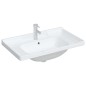 vidaXL Lavabo de baño rectangular cerámica blanco 81x48x23 cm vidaXL Lavabo de baño rectangular cerámica blanco 81x48x23 cm