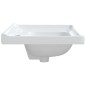 vidaXL Lavabo de baño rectangular cerámica blanco 81x48x23 cm vidaXL Lavabo de baño rectangular cerámica blanco 81x48x23 cm