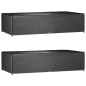 vidaXL Fundas muebles jardín 2 uds 12 ojales rectangular 315x160x75 cm vidaXL Fundas muebles jardín 2 uds 12 ojales rectangular 315x160x75 cm