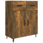vidaXL Aparador de madera de ingeniería roble ahumado 69,5x34x90 cm vidaXL Aparador de madera de ingeniería roble ahumado 69,5x34x90 cm