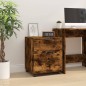 vidaXL Archivador ruedas madera contrachapada roble ahumado 45x38x54cm vidaXL Archivador ruedas madera contrachapada roble ahumado 45x38x54cm