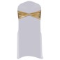 vidaXL Lazo de silla elástico 25 uds con broche de diamante dorado vidaXL Lazo de silla elástico 25 uds con broche de diamante dorado