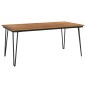 vidaXL Mesa de jardín con patas en U madera maciza acacia 180x90x75 cm vidaXL Mesa de jardín con patas en U madera maciza acacia 180x90x75 cm