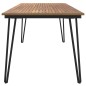 vidaXL Mesa de jardín con patas en U madera maciza acacia 180x90x75 cm vidaXL Mesa de jardín con patas en U madera maciza acacia 180x90x75 cm