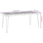 vidaXL Mesa de jardín con patas en U madera maciza acacia 180x90x75 cm vidaXL Mesa de jardín con patas en U madera maciza acacia 180x90x75 cm
