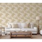 DUTCH WALLCOVERINGS Papel pintado Tropical beige y dorado