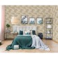 DUTCH WALLCOVERINGS Papel pintado Tropical beige y dorado