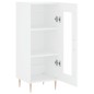 vidaXL Aparador madera de ingeniería blanco 34,5x34x90 cm vidaXL Aparador madera de ingeniería blanco 34,5x34x90 cm