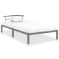 vidaXL Estructura de cama de metal gris 100x200 cm vidaXL Estructura de cama de metal gris 100x200 cm