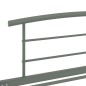 vidaXL Estructura de cama de metal gris 100x200 cm vidaXL Estructura de cama de metal gris 100x200 cm