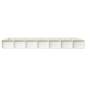 vidaXL Estructura cama doble pequeña madera maciza blanco 120x190 cm