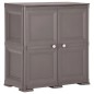 vidaXL Armario de plástico diseño de madera gris 79x43x85,5 cm vidaXL Armario de plástico diseño de madera gris 79x43x85,5 cm