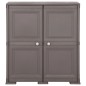 vidaXL Armario de plástico diseño de madera gris 79x43x85,5 cm vidaXL Armario de plástico diseño de madera gris 79x43x85,5 cm